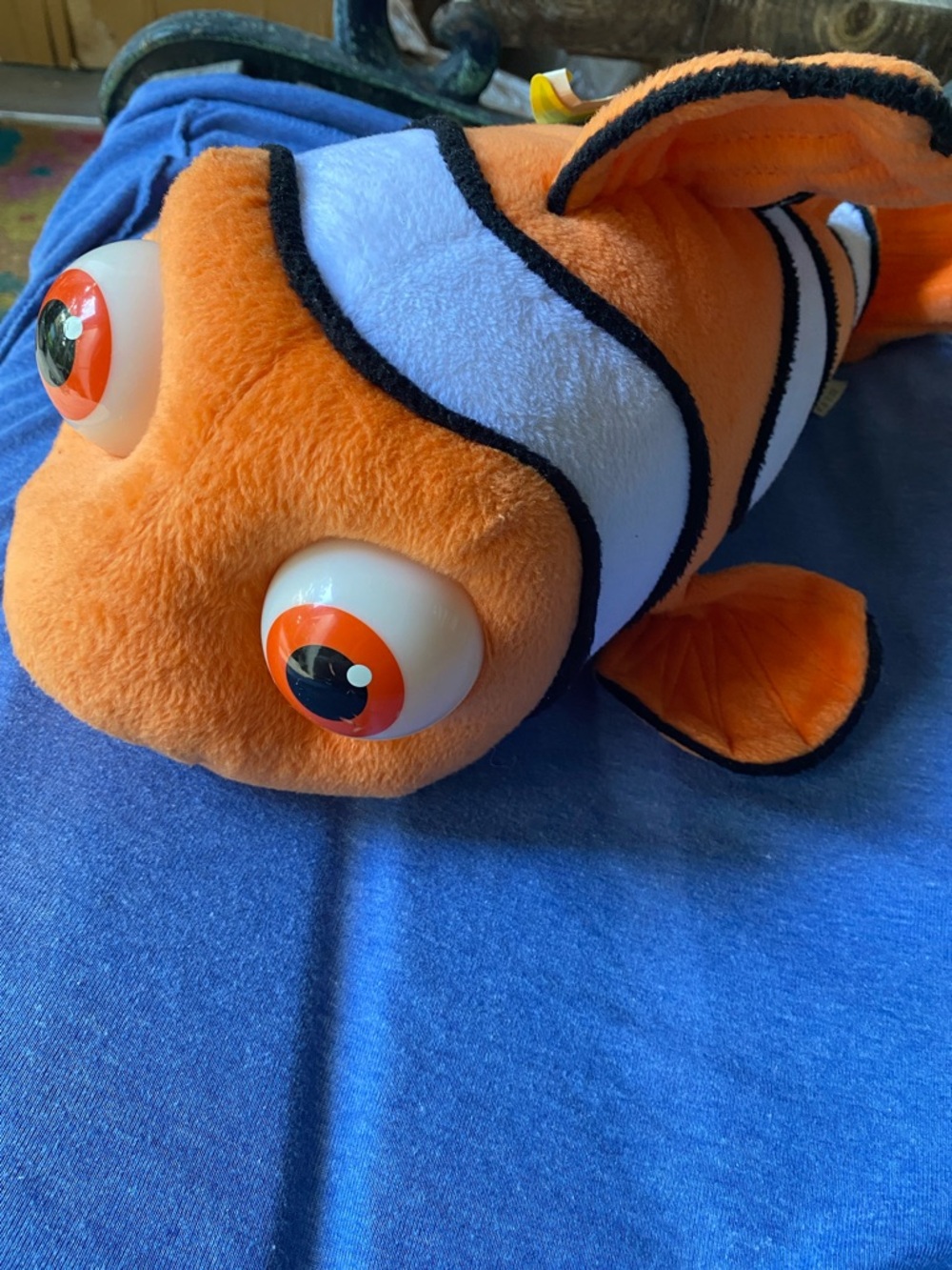 Disney NEMO Orange & White Clownfish Plush
